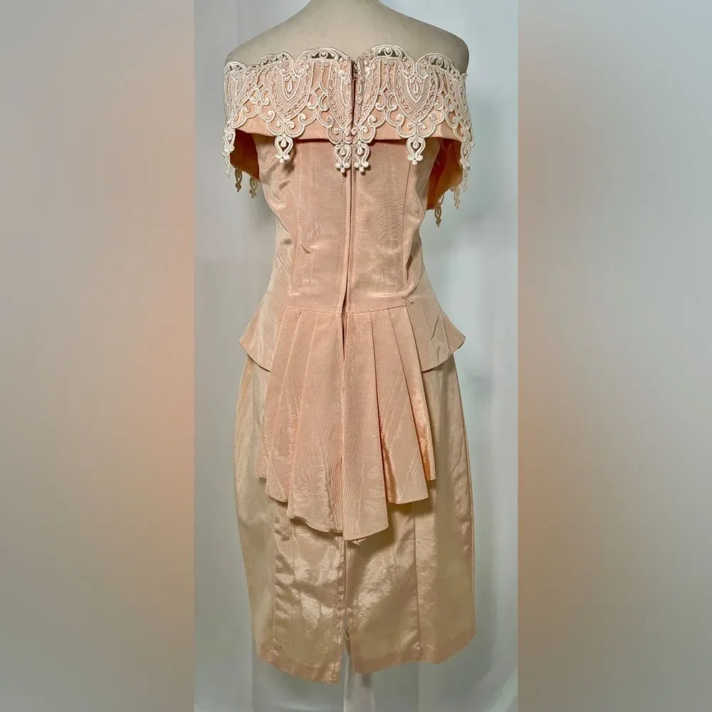 VINTAGE 90s Scott McClintock DRESS 10 - Picture 5 of 7
